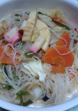 ノンオイル焼きビーフン-レシピのメイン写真