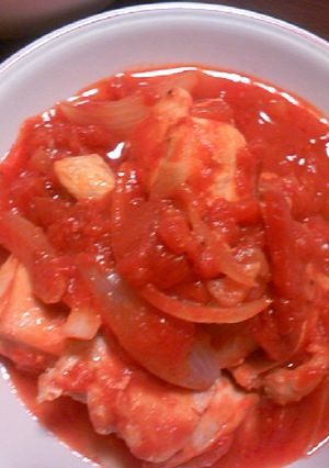 缶詰トマトだけ!　鶏のトマト煮-レシピのメイン写真
