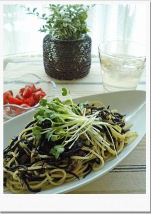 ひじきとツナの和風パスタ-レシピのメイン写真