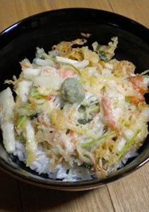 長芋とカニカマの天茶漬け-レシピのメイン写真