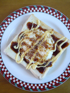 なんちゃってお好み焼き風☆トースト-レシピのメイン写真