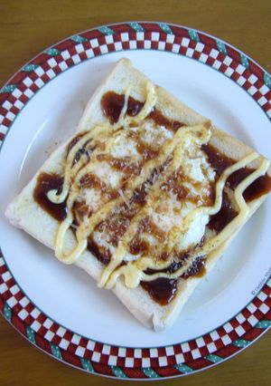 なんちゃってお好み焼き風☆トースト-レシピのメイン写真