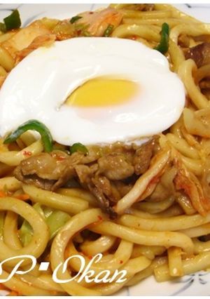 ピリ辛☆ソース焼うどん-レシピのメイン写真