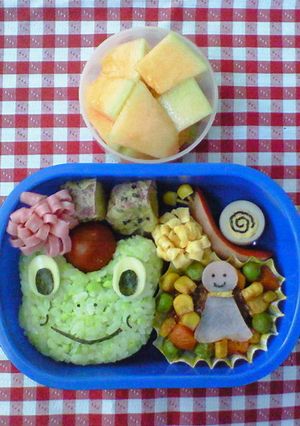 キャラ弁♪かえるさん弁当-レシピのメイン写真