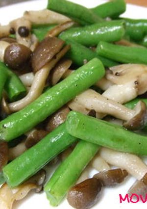 しめじとインゲンの簡単炒め-レシピのメイン写真