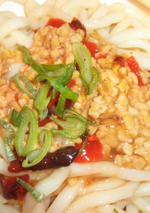 ぱりぱり納豆うどん❀-レシピのメイン写真