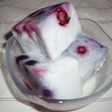 ブルーベリーの牛乳かん