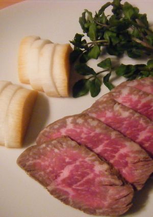 牛肉と長芋のメイプルシロップ味噌漬け-レシピのメイン写真