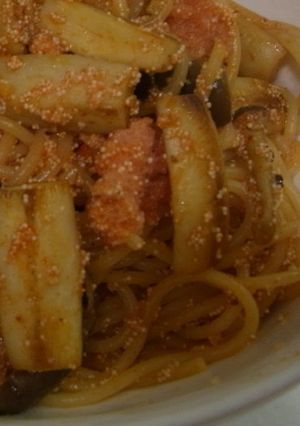 食べるラー油で明太子パスタ-レシピのメイン写真