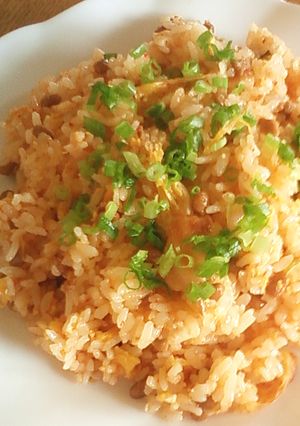☀納豆キムチ炒飯☺マヨネーズが隠し味-レシピのメイン写真