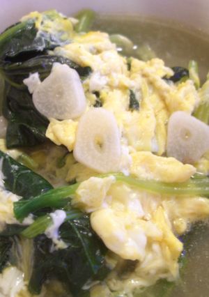 ほうれん草にんにくのスープ♪-レシピのメイン写真
