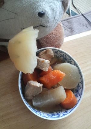 ラスカル君の胸肉と人参と大根の中華煮込み-レシピのメイン写真