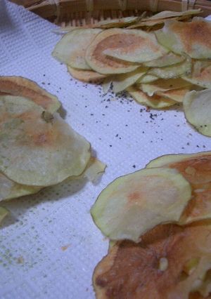 レンジでヘルシー♪ポテトチップス-レシピのメイン写真