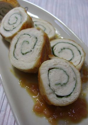 ささみのしそ巻き✿美味しい梅ソース-レシピのメイン写真