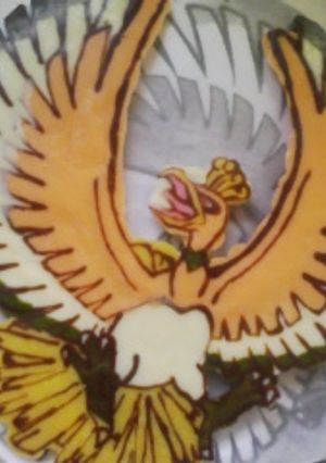 キャラチョコ　ホウオウ　キャラデコケーキ-レシピのメイン写真