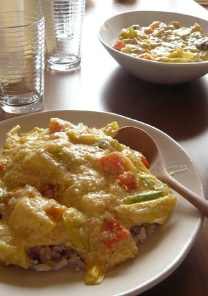 ヘルシーホワイトソースのっけご飯-レシピのメイン写真