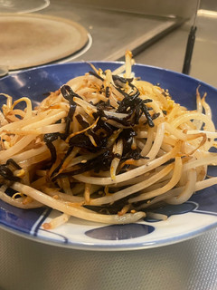 もやしの塩昆布炒め-レシピのメイン写真
