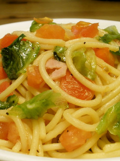 レタス&トマトスパゲティ-レシピのメイン写真