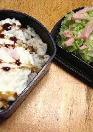 ソース卵どん弁当-レシピのメイン写真