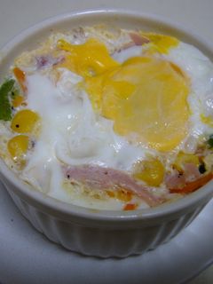 『朝食に☆簡単ココット』-レシピのメイン写真