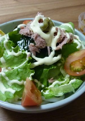 サラダうどん-レシピのメイン写真