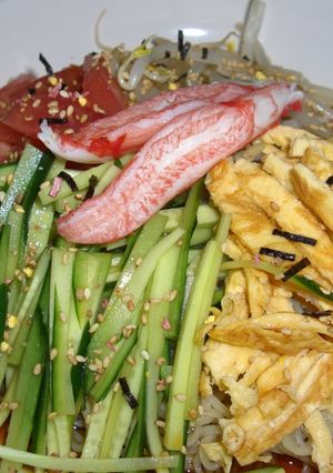 カニカマのせ冷やし中華-レシピのメイン写真
