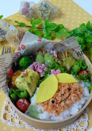 簡単ふりかけ弁当（キャラ弁）-レシピのメイン写真