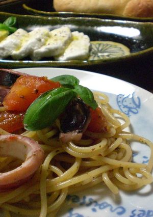 烏賊とトマトのアット！パスタ-レシピのメイン写真