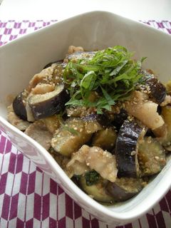 茄子と豚肉のゴマ味噌炒め-レシピのメイン写真