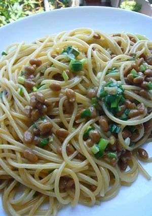 簡単☆納豆パスタ～ほんだし風味～-レシピのメイン写真