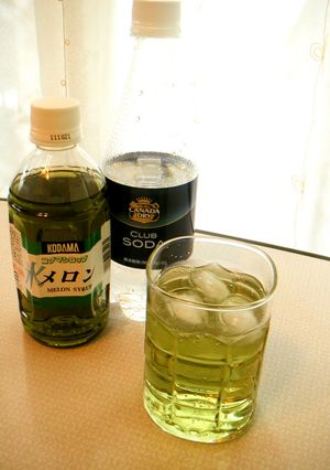 かき氷シロップ de メロンソーダ-レシピのメイン写真