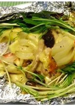 キノコと野菜たっぷり☆鮭のホイル焼き-レシピのメイン写真