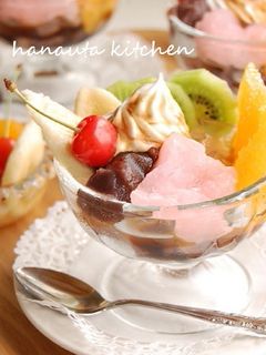 ひんやり♪クリームあんみつ-レシピのメイン写真