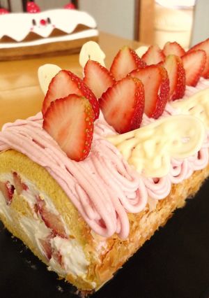 春色ロールケーキ-レシピのメイン写真
