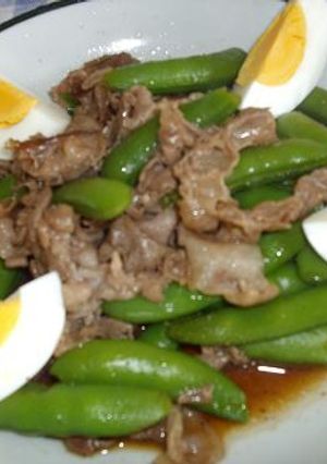 豚肉とスナップエンドウの炒め物-レシピのメイン写真