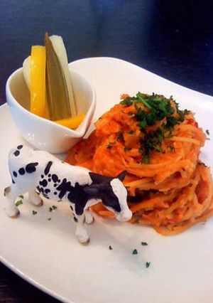 フライパンでカニカマトマトスパゲティ-レシピのメイン写真