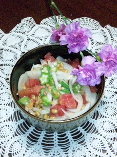 ネバットロ〜大好き納豆サラダ②-レシピのメイン写真