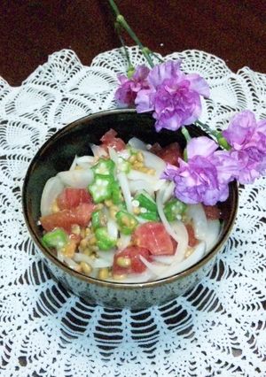 ネバットロ〜大好き納豆サラダ②-レシピのメイン写真