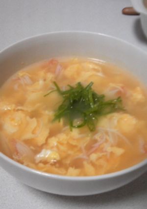ピリ辛☆かにたまスープ-レシピのメイン写真