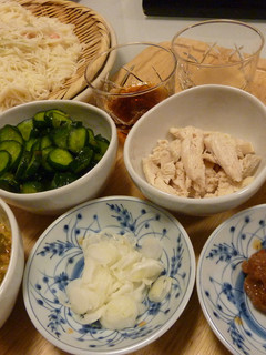 我が家の★多彩トッピングで贅沢そうめん-レシピのメイン写真