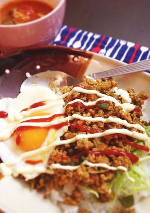 スパイシーそぼろ丼-レシピのメイン写真