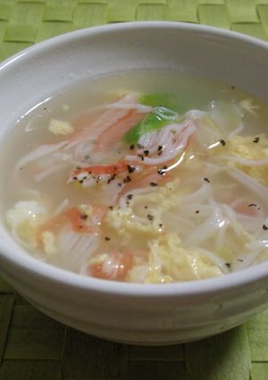 たまごスープ~かにかまとキャベツ入り♪-レシピのメイン写真