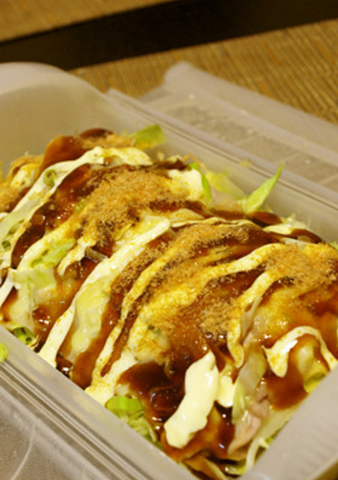 【粉・油いらず】蒸しもやしお好み焼き-レシピのメイン写真