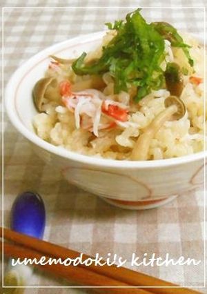 ✿深い味わい！カニカマとシメジのご飯-レシピのメイン写真