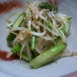 レンジシェフでもやしとアスパラの和え物♪