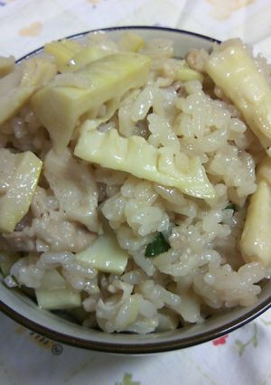 豚タケノコの中華風炊き込みご飯♪-レシピのメイン写真