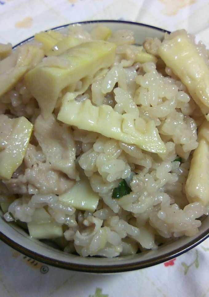 豚タケノコの中華風炊き込みご飯♪-レシピのメイン写真
