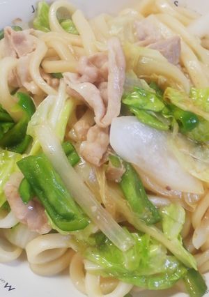 めんつゆで焼きうどん-レシピのメイン写真