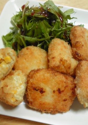 生春巻きの皮deﾄロ〜ﾘ!!ｺロｯｹ☆-レシピのメイン写真