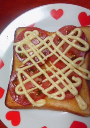 朝食に簡単♪トマトースト-レシピのメイン写真